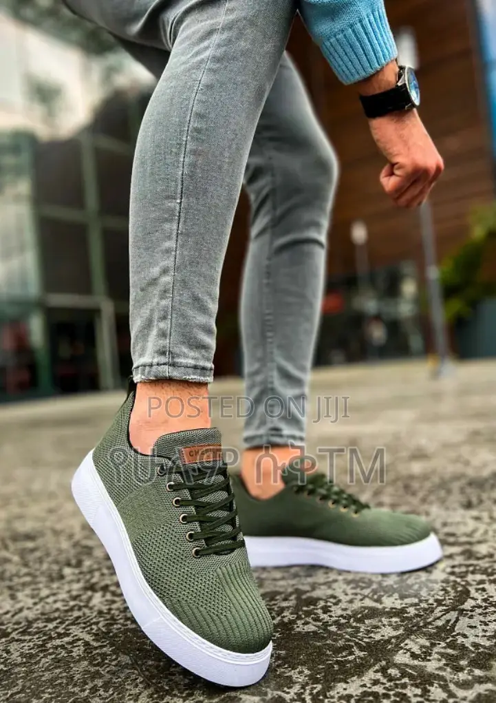 Original Chekich Turkey Canvas ‘Olive’ Men’S Shoes