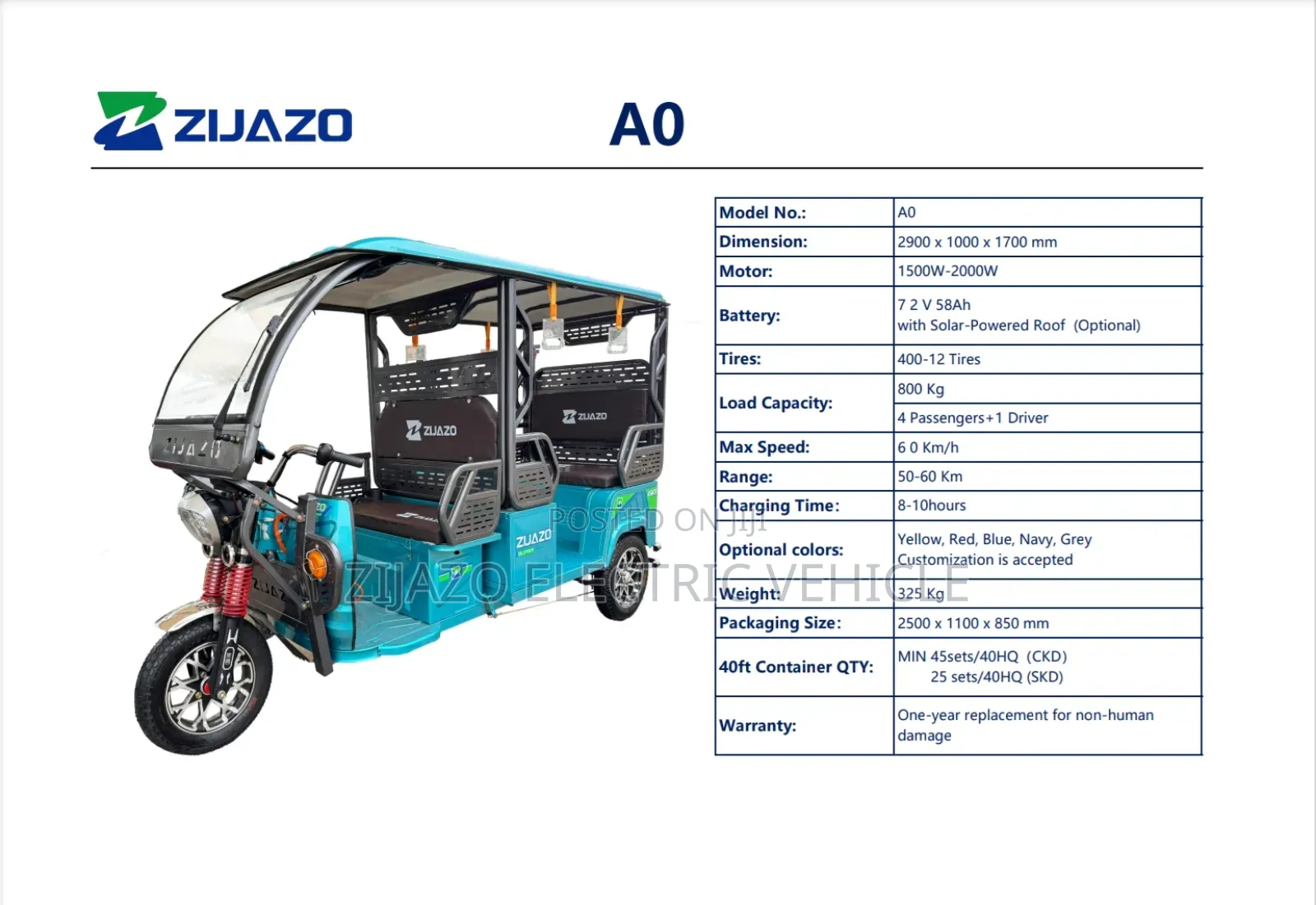 New Bajaj 2024 Blue