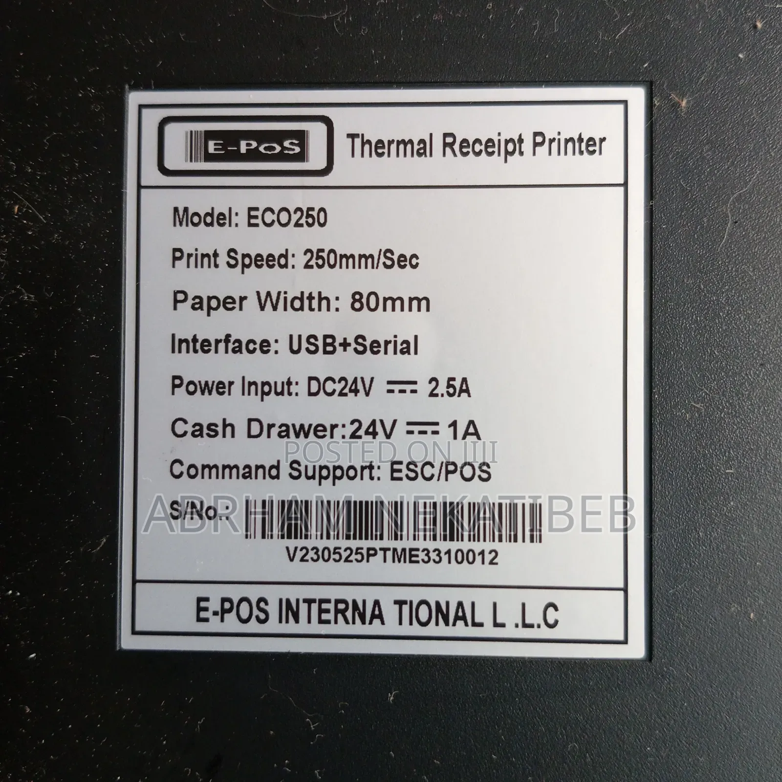 E-Pos Printer