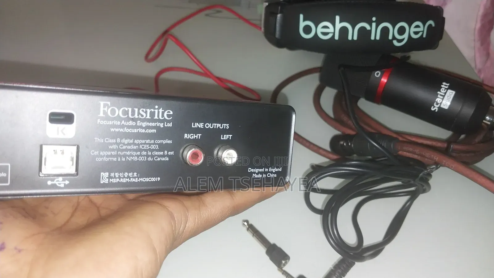 Studio Mic, Sound Card And Head Set