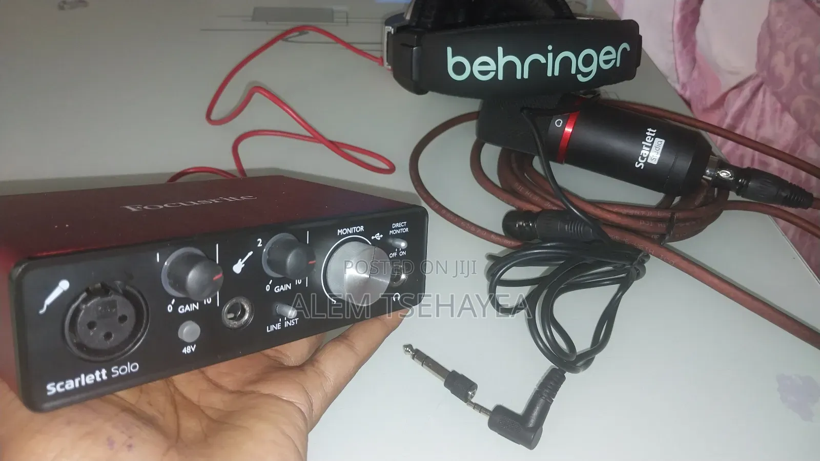 Studio Mic, Sound Card And Head Set