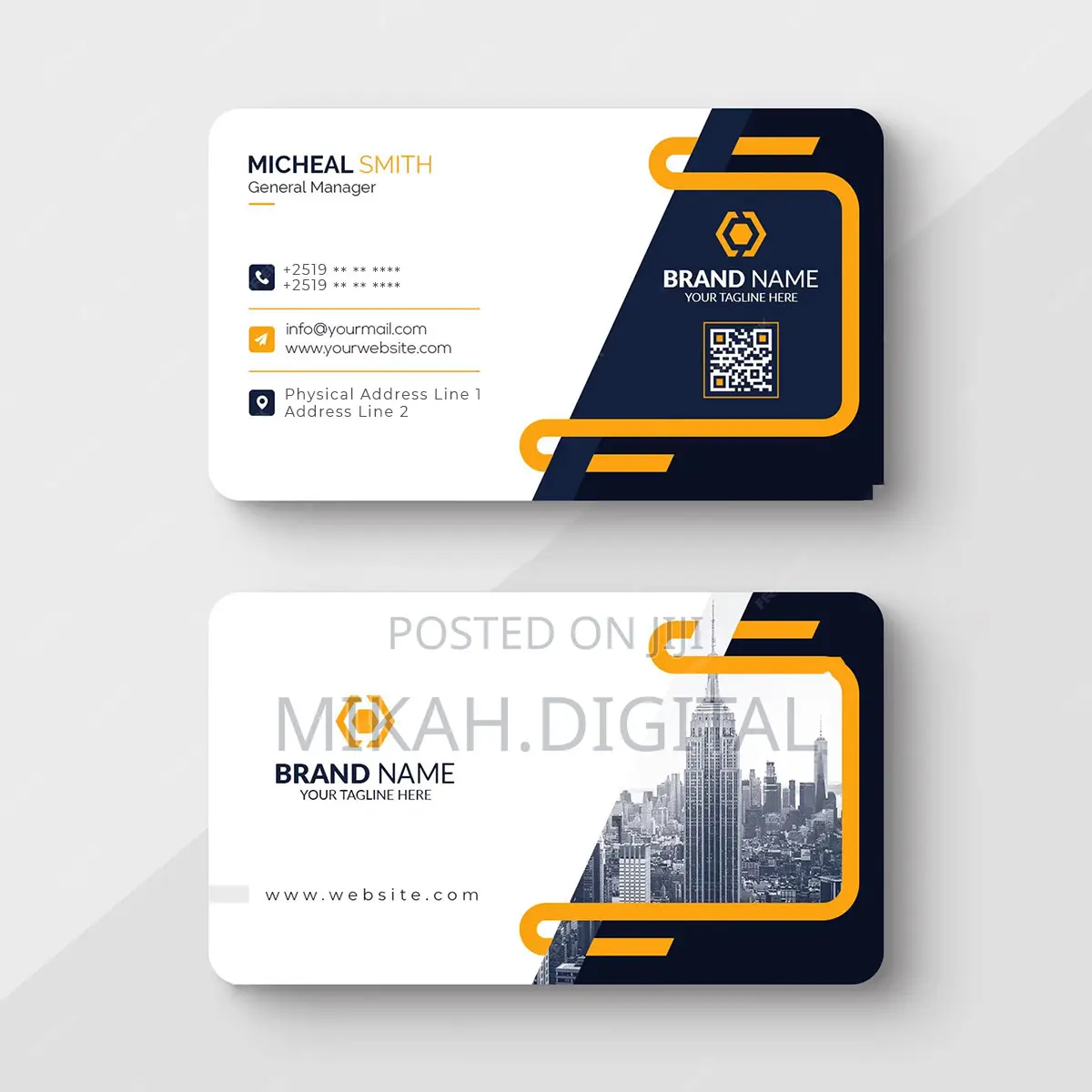 Shining Mesh Business Card Design + Printing Free Delivery