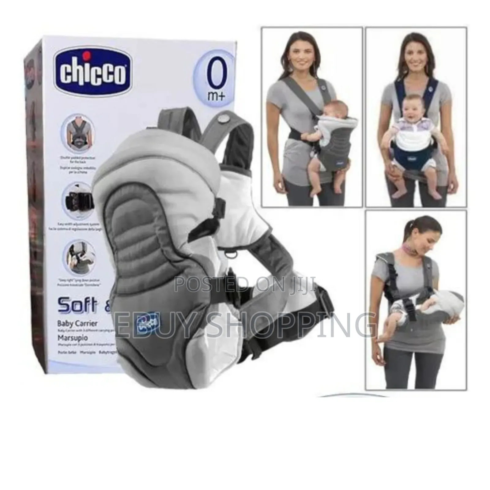 **Ultra-Comfy Chicco Baby Carrier – Double Cushioning**