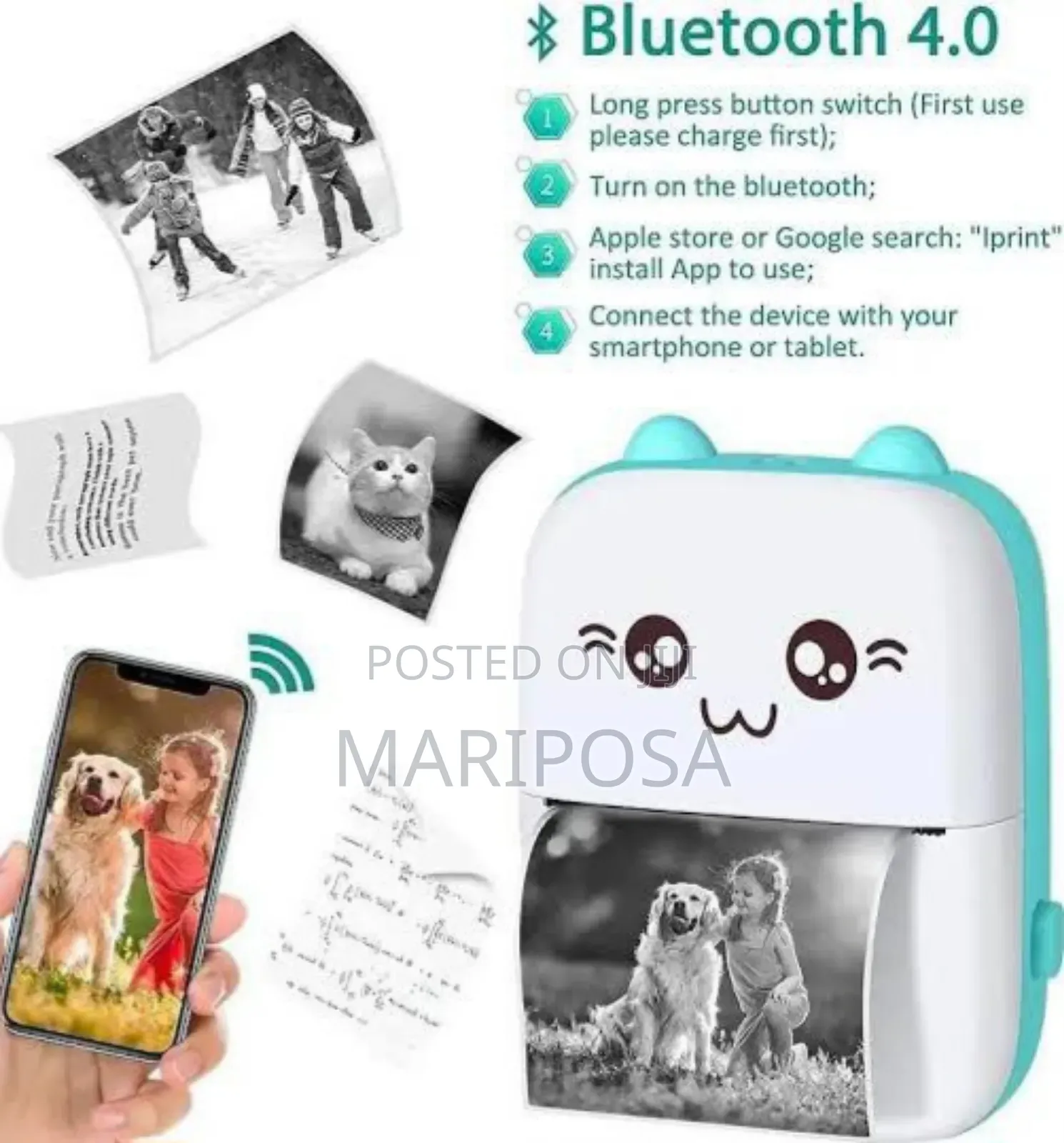 Portable Mini Bluetooth Printer