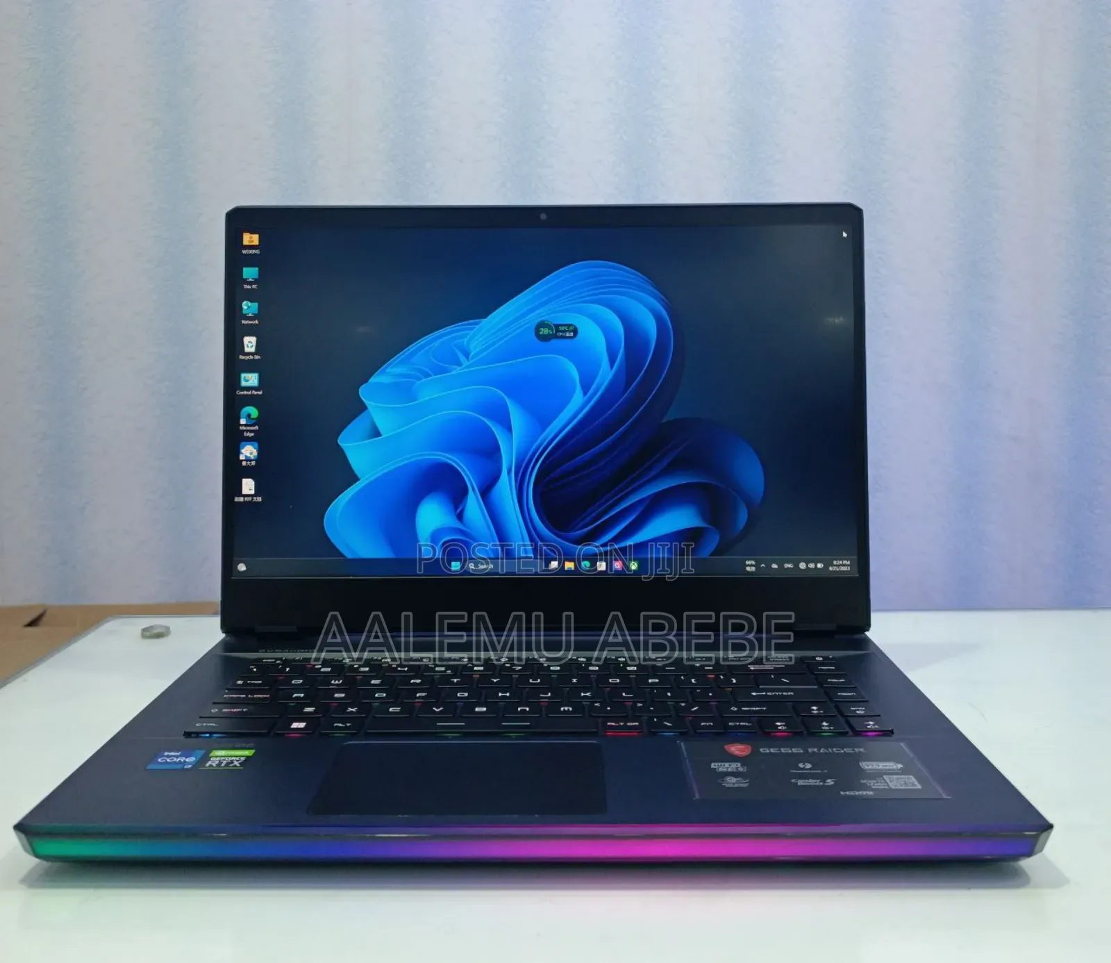 New Laptop MSI GE66 Raider 16GB Intel Core I7 SSD 1T