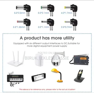 Multi-Functional Adjustable3-12v Adapter With 6 Connector30w