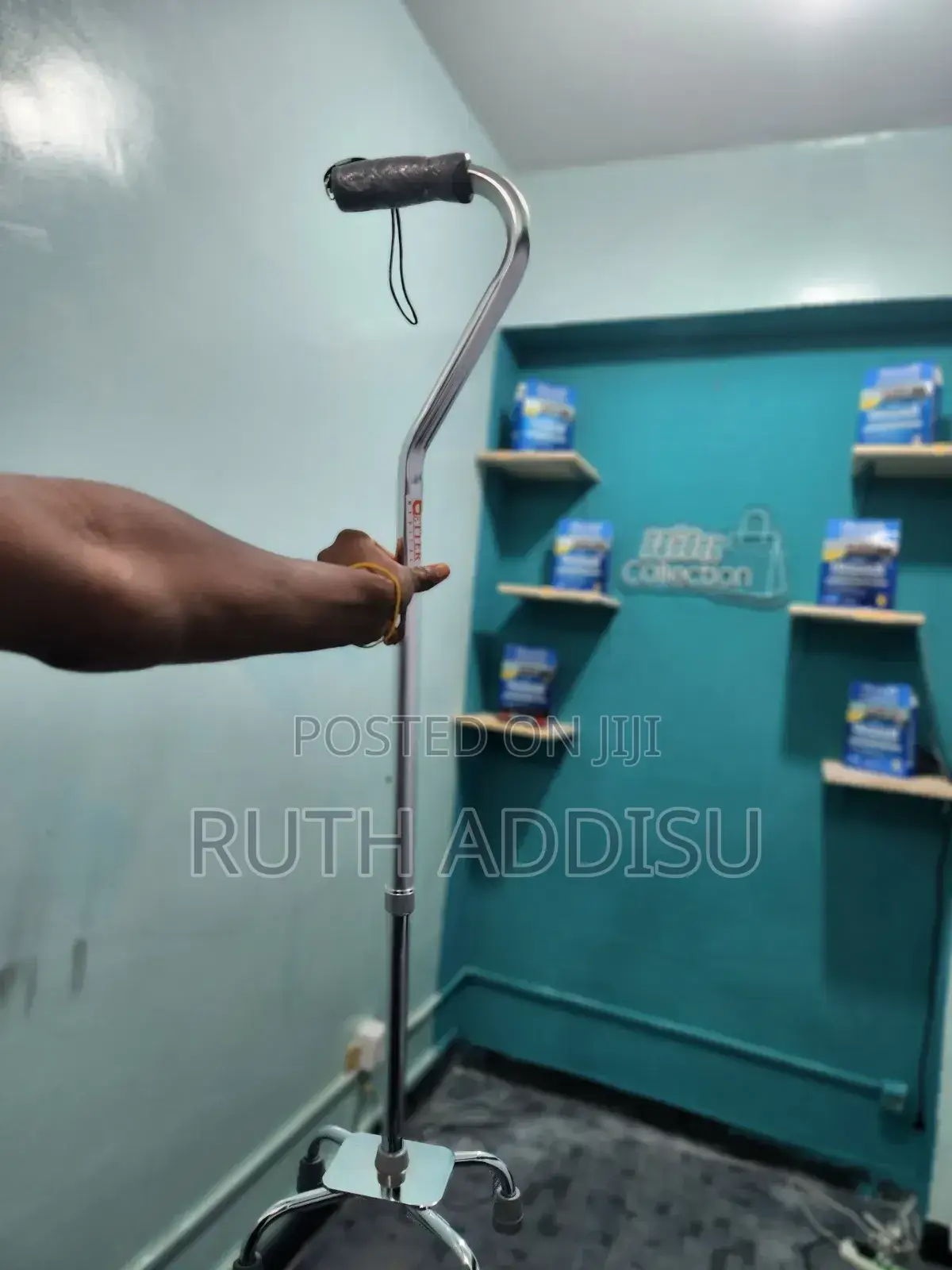 Quadral Leg Cane Almunium8地four Legendary Cane Medical