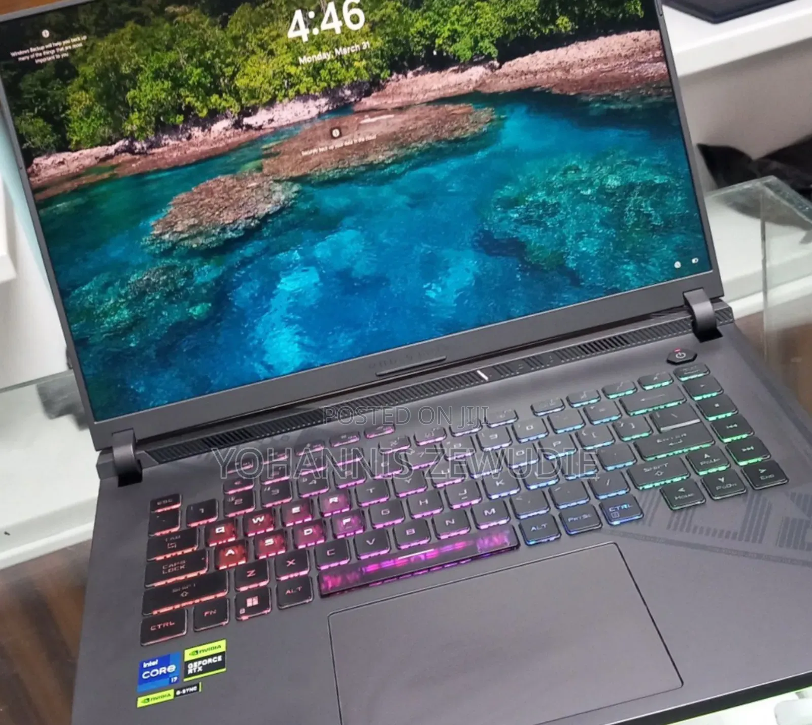 New Laptop Asus ROG Strix G15 16GB Intel Core I7 SSD 1T