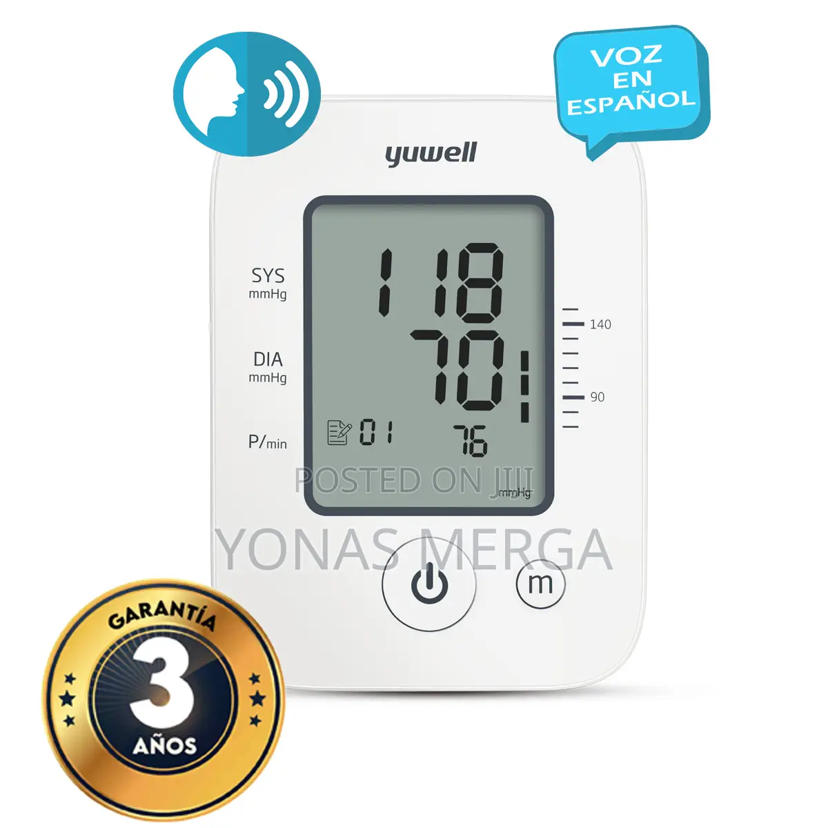 Measuring Blood Pressure Monitor Heart Rate in Upper Arm