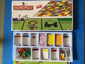 Monopoly+ Snakes Ladder - 2games in 1 ሞኖፓሊ + ስኔክ -2 ጨዋታ በ1