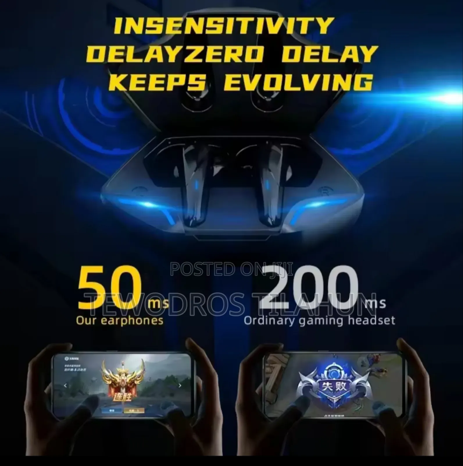 X15 Pro Gaming Wireless Bluetooth Stereo Earbuds