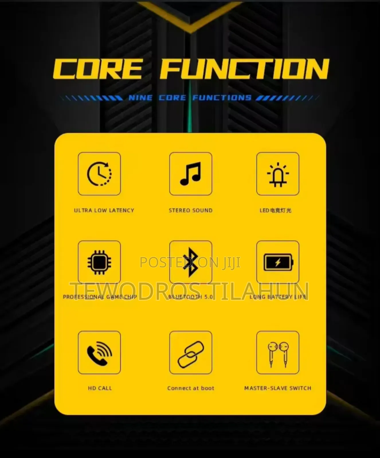 X15 Pro Gaming Wireless Bluetooth Stereo Earbuds