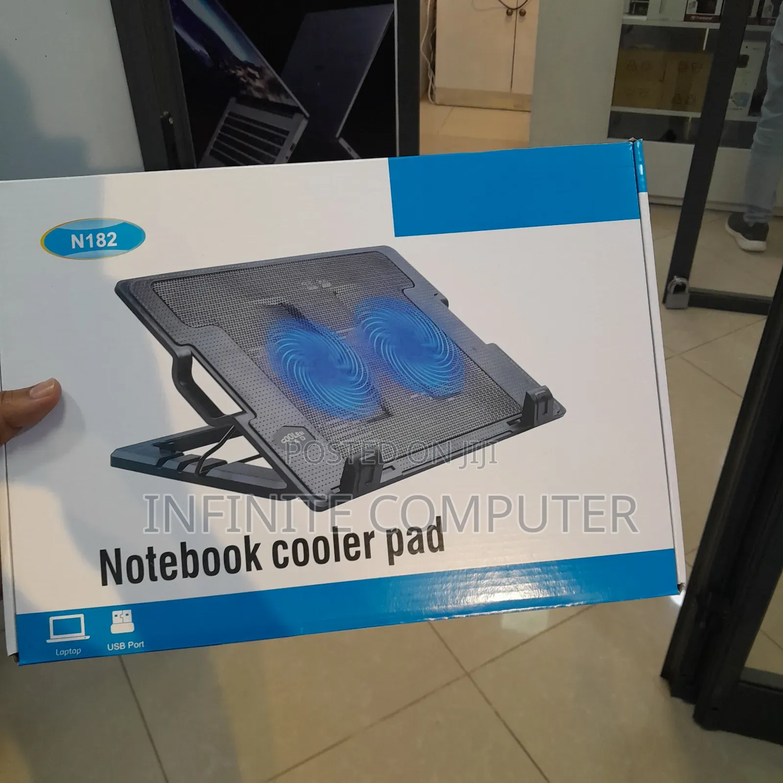 Double Fan Laptop Stand