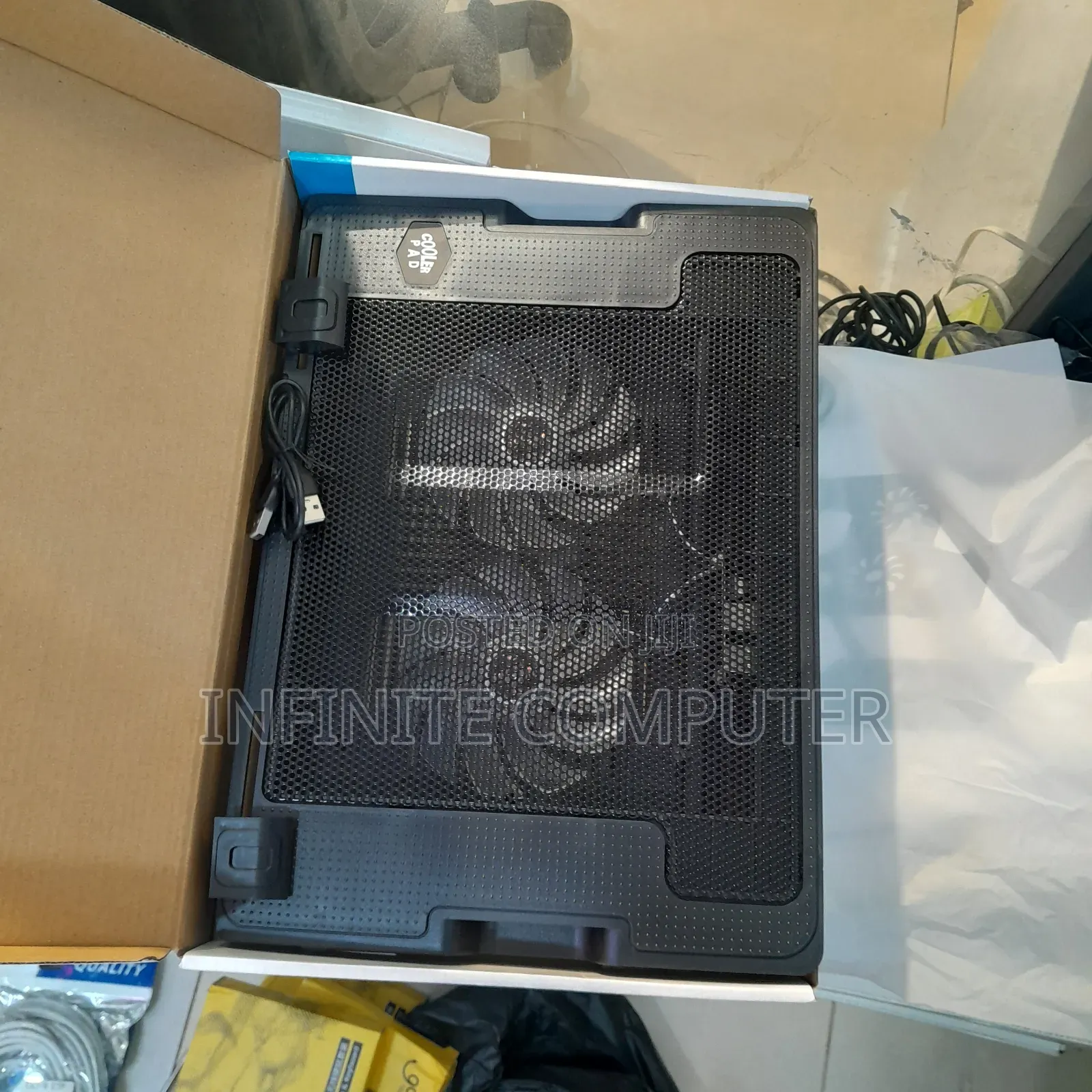 Double Fan Laptop Stand