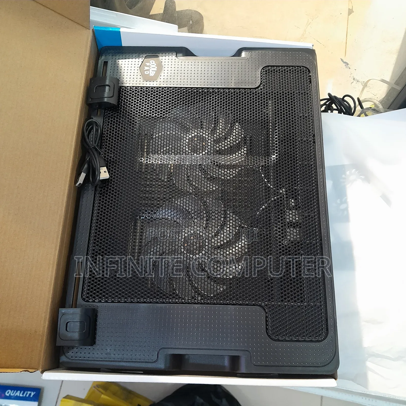 Double Fan Laptop Stand