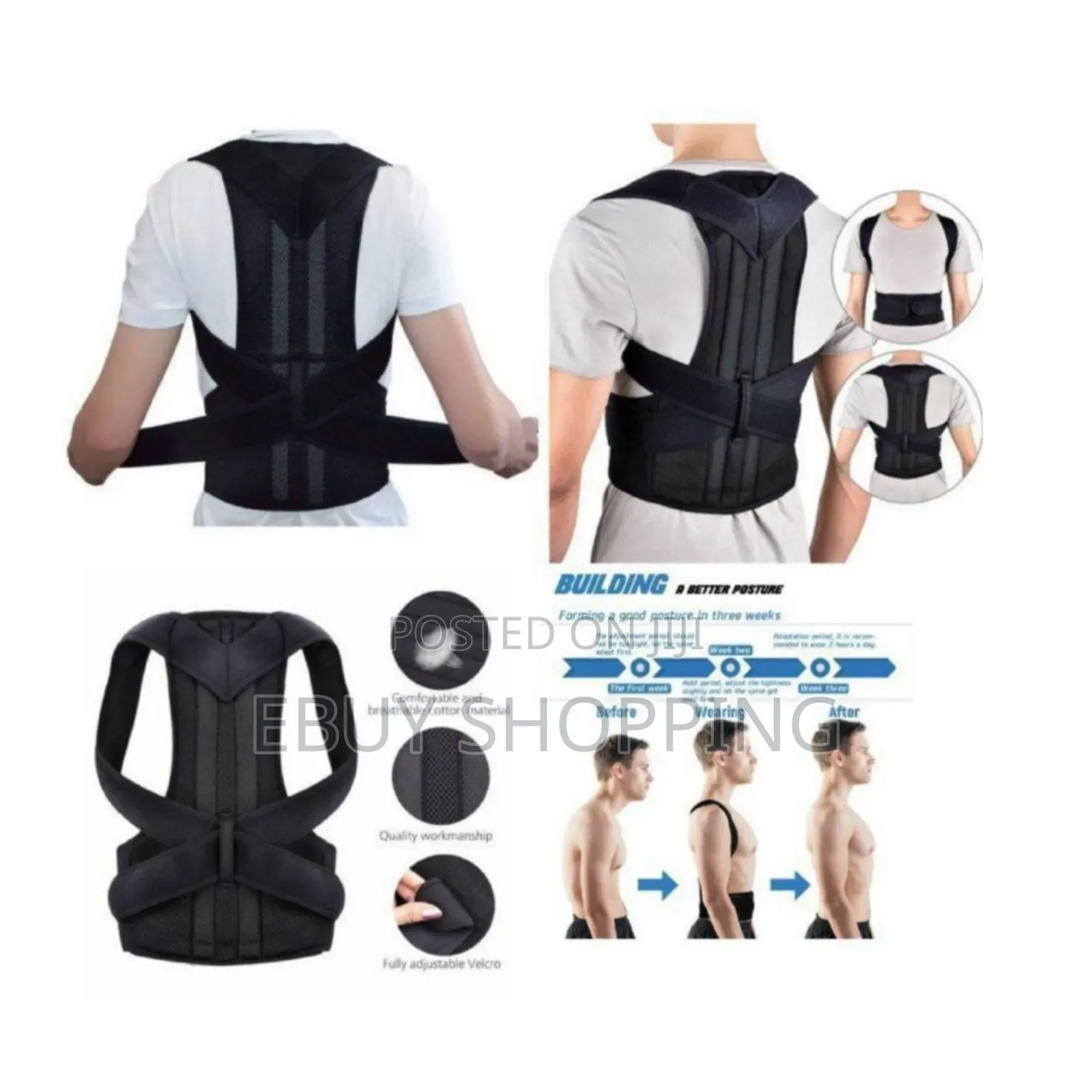 **Posture Strengthener Belt – Train Your Back Muscles**