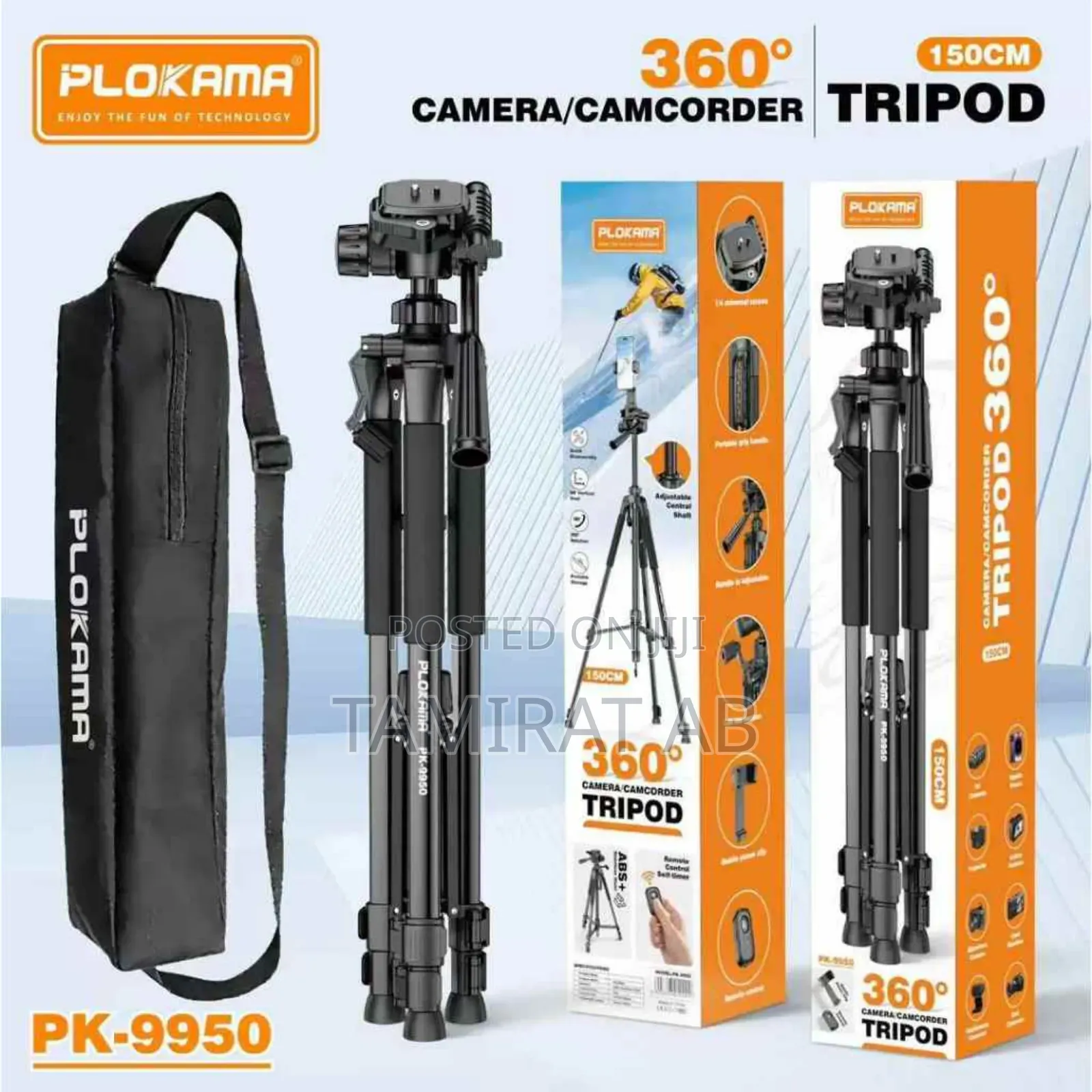 Plokama Pk-9950 Professional Tripod Convenient DSLR Mobile