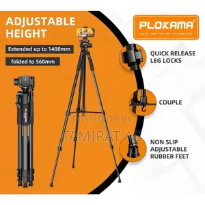 Plokama Pk-9950 Professional Tripod Convenient DSLR Mobile