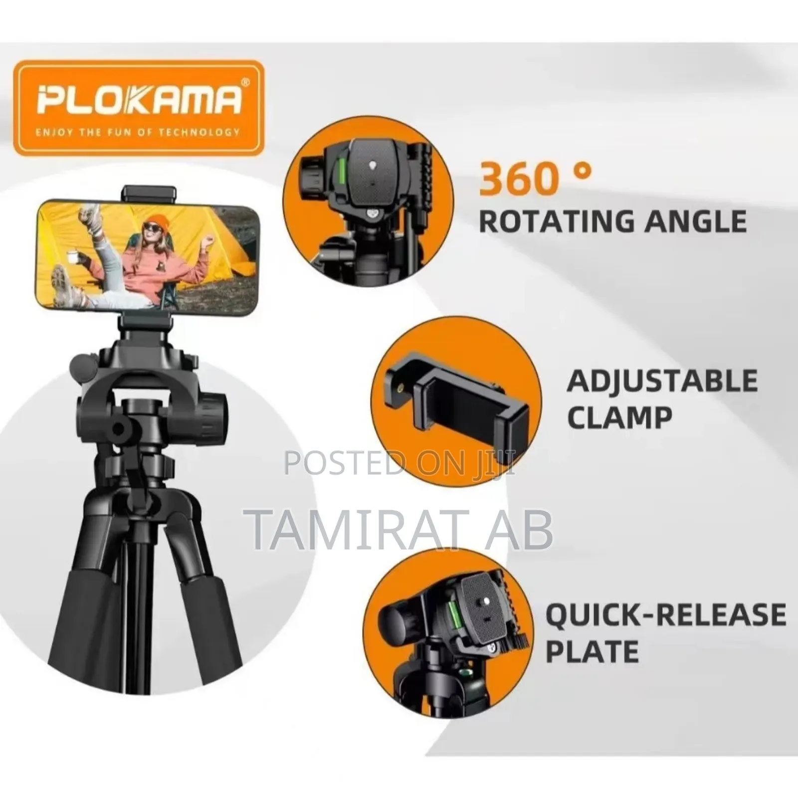 Plokama Pk-9950 Professional Tripod Convenient DSLR Mobile