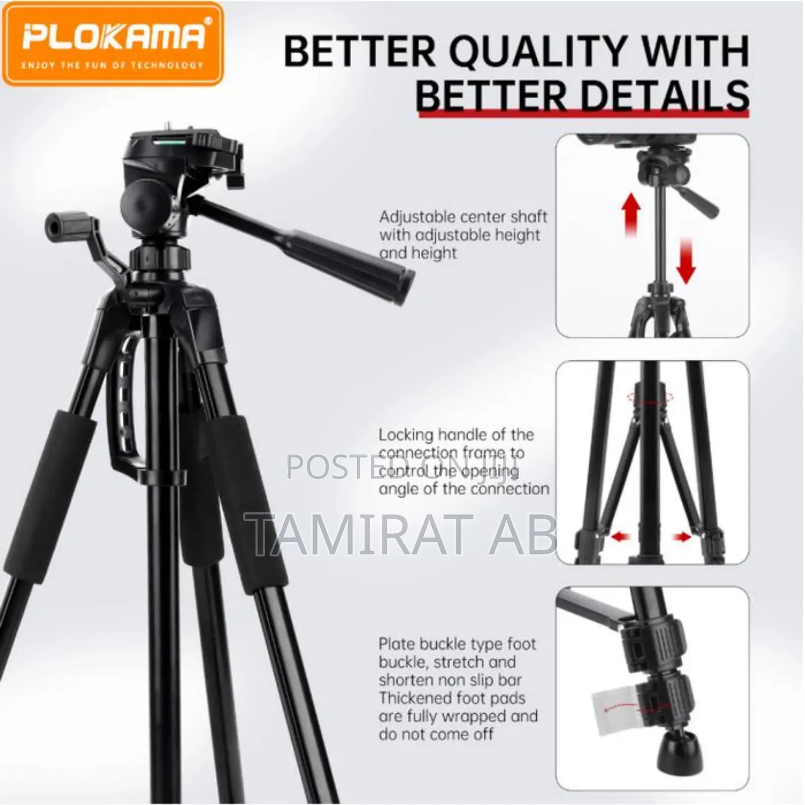 Plokama Pk-9950 Professional Tripod Convenient DSLR Mobile
