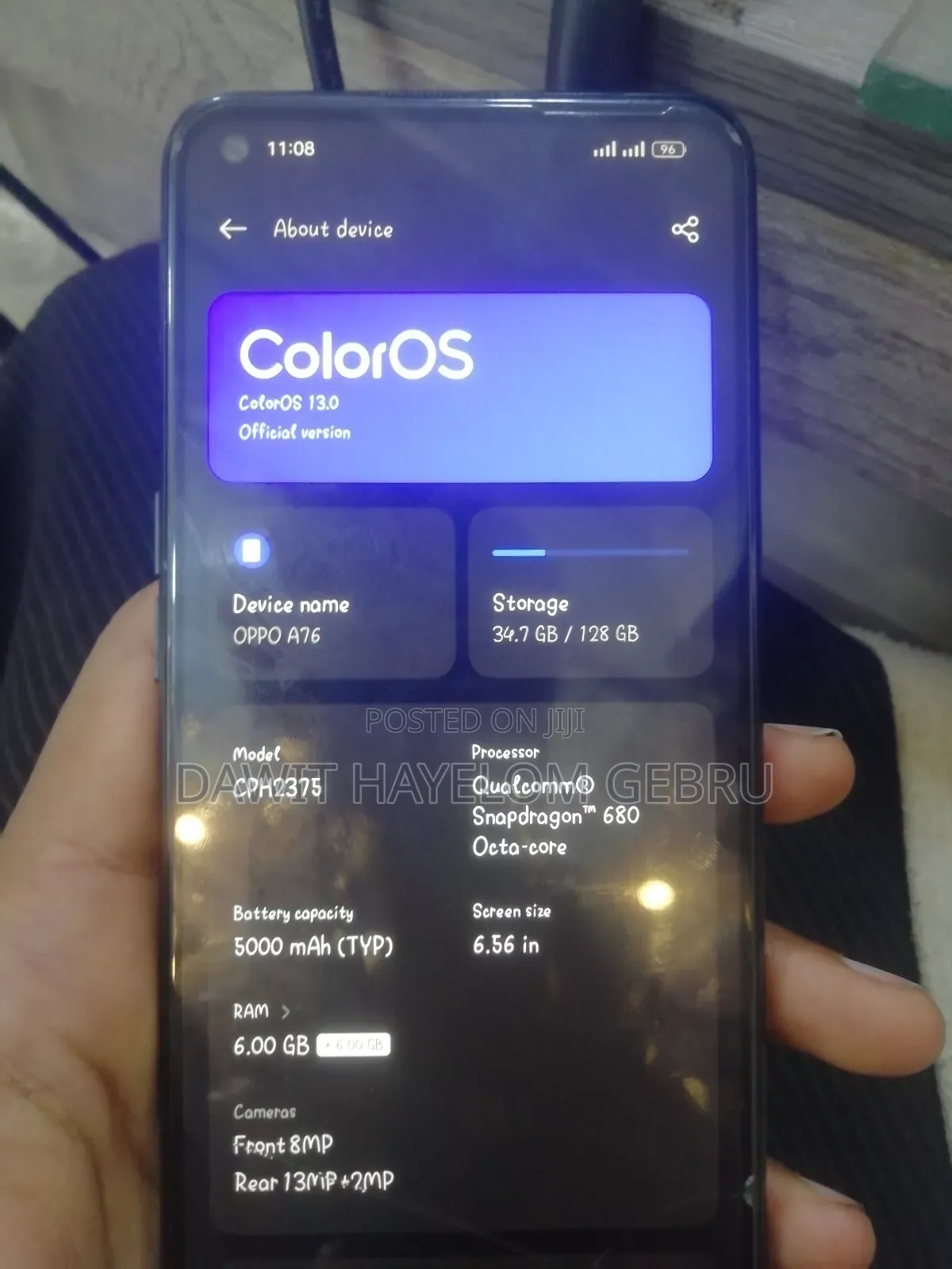 Oppo A76 128 GB Black