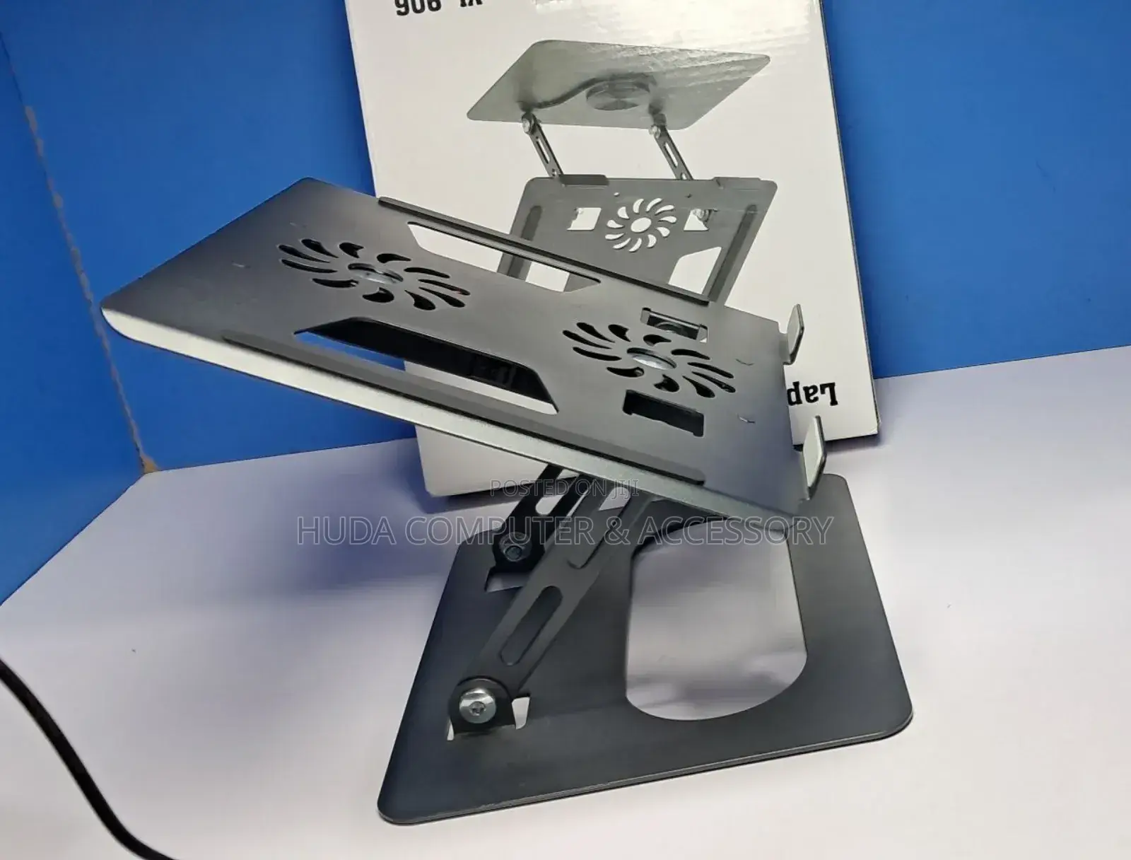 Adjustable Laptop Stand With Dual Cooling Fans - Yl-906