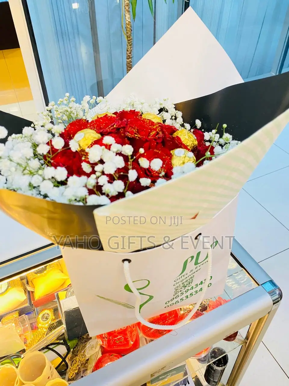 Rose and Chocolate Bouquet Gift