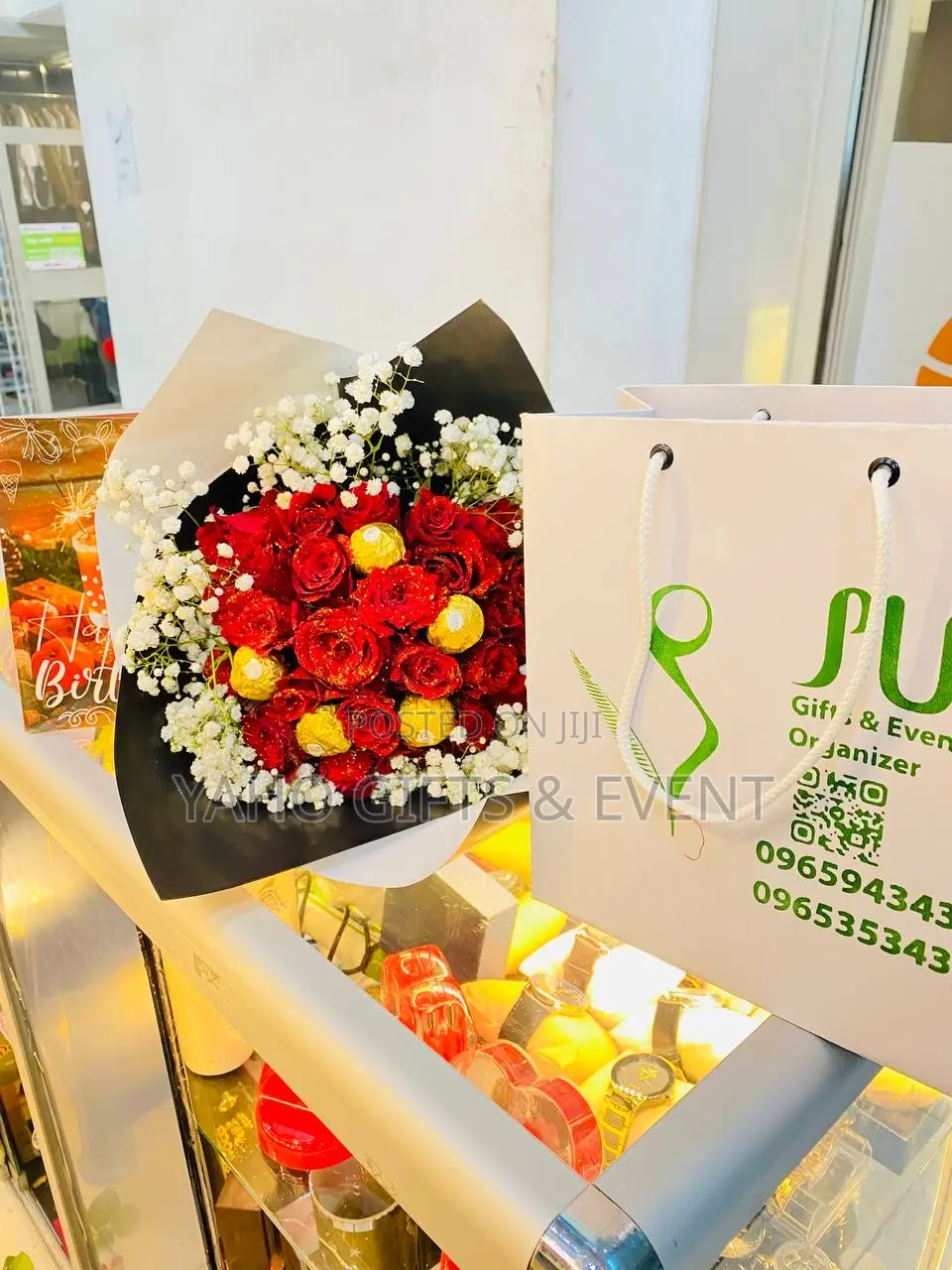 Rose and Chocolate Bouquet Gift