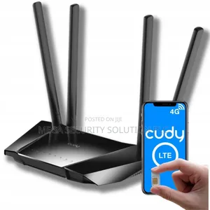 Sim Card Slot ሲም ካርድ የሚቀበልcudy 4g Wifi Router ከ1 ዓመት ዋስትና ጋር