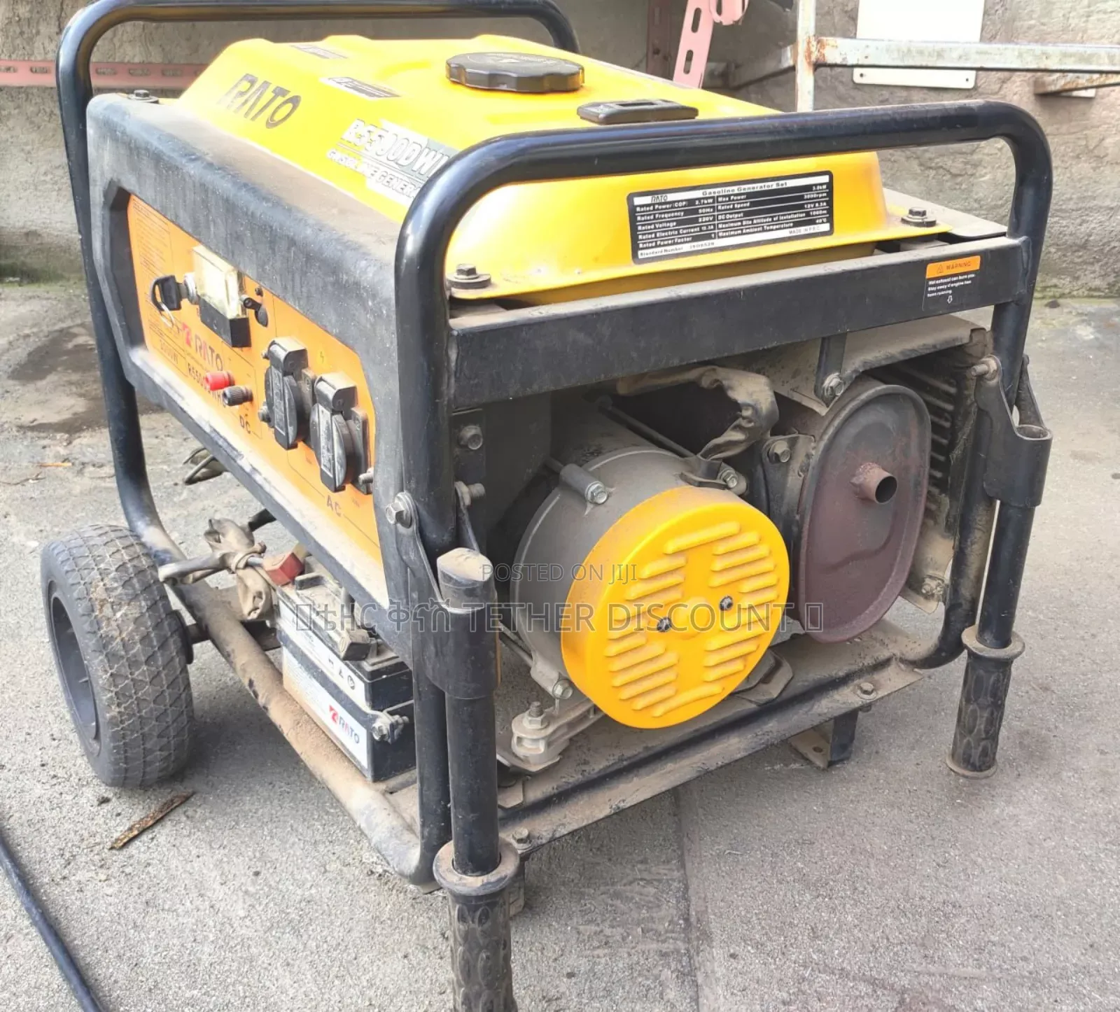 Rato Gasoline Power Generator Slightly Used 3 Kw