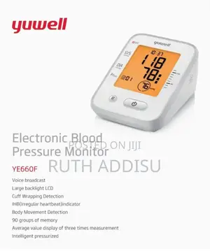 Digital Blood Pressuer Monitor Yuwell Brand Model Ye667d