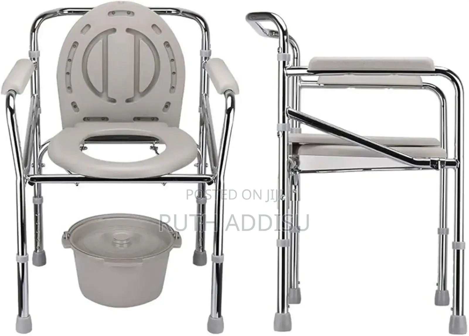 Commode Chair Foldable Medical Toilet Bath for Ealderly