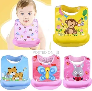 Baby Silicone Bag Waterproof Adjustable Feding Bibsaliva Bag