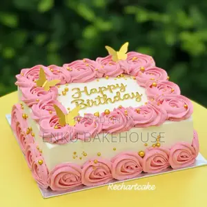 Pink Birthday Cake