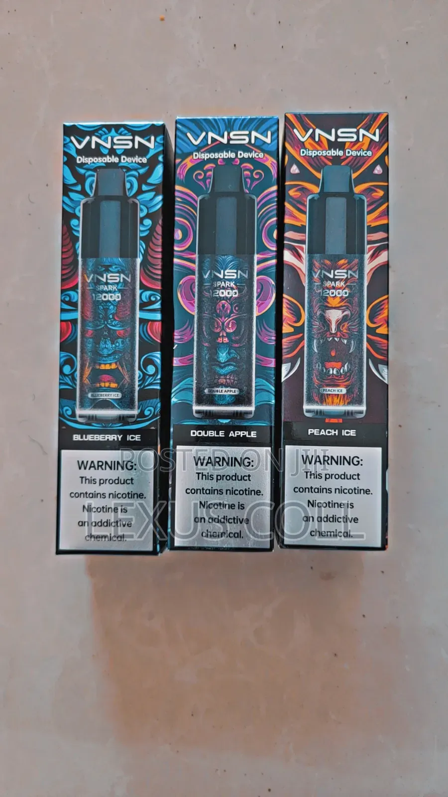 VNSN 12,000 Puff Rechargeable Free Delivery