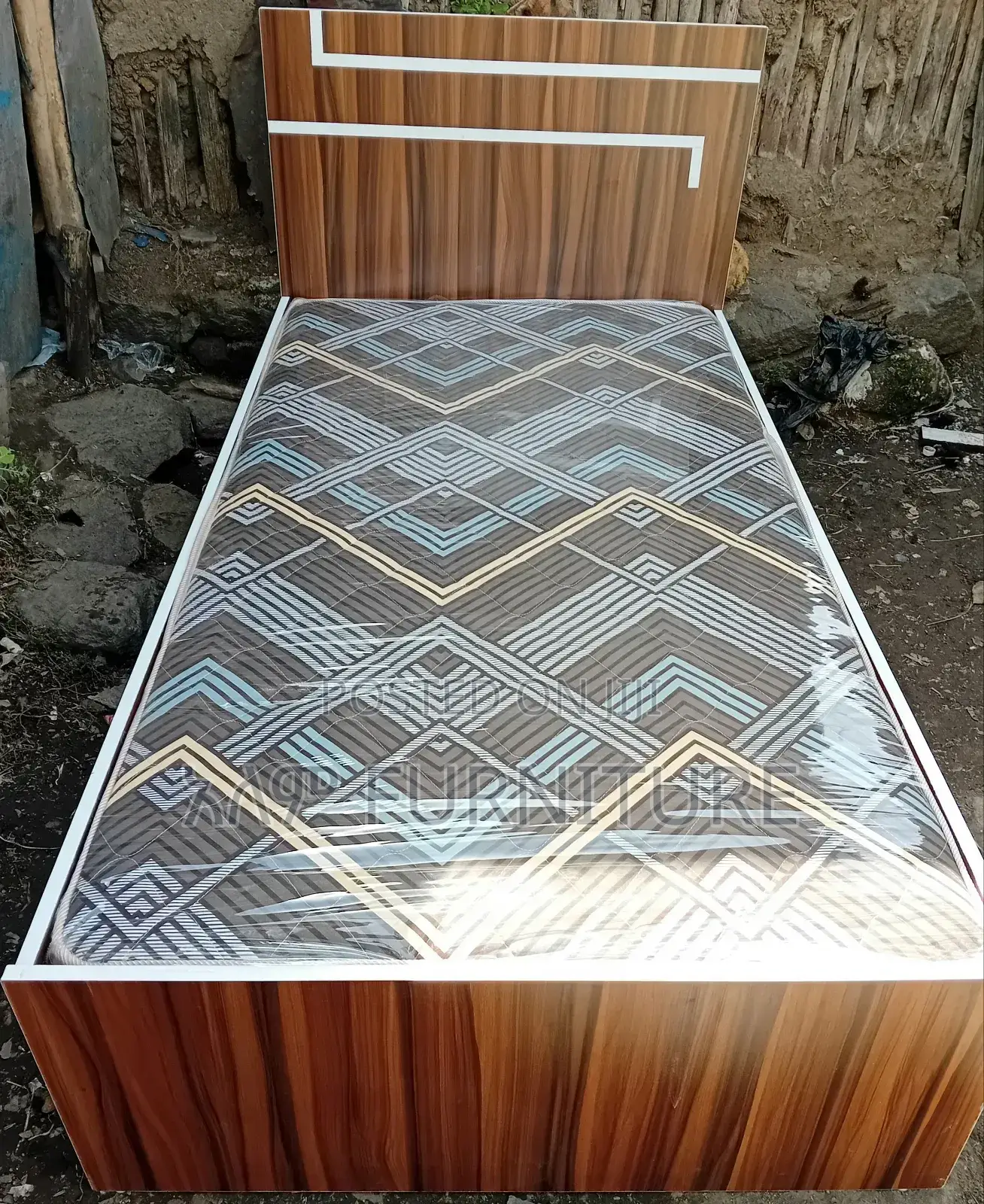 1 Meter Laminet Alga (አልጋ) ከፍራሽ ጋር
