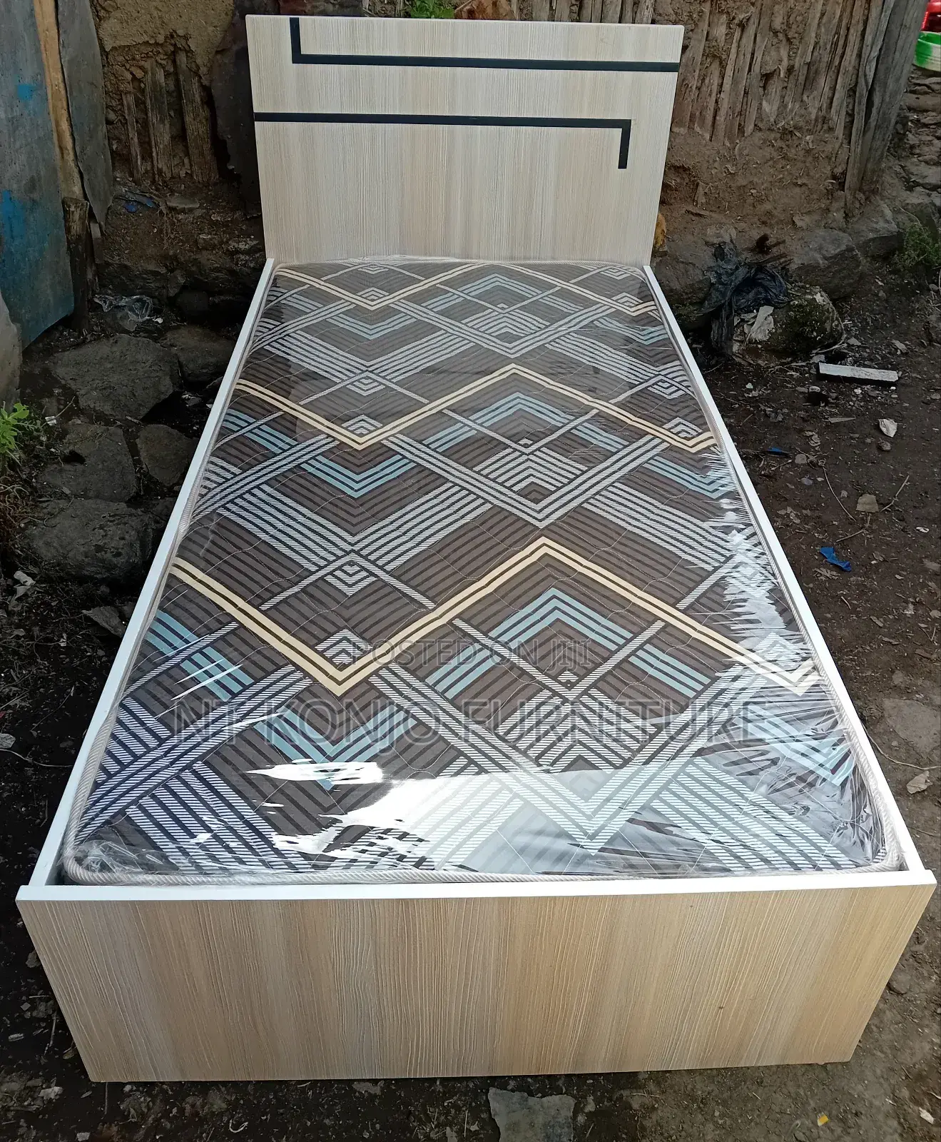 1 Meter Laminet Alga (አልጋ) ከፍራሽ ጋር