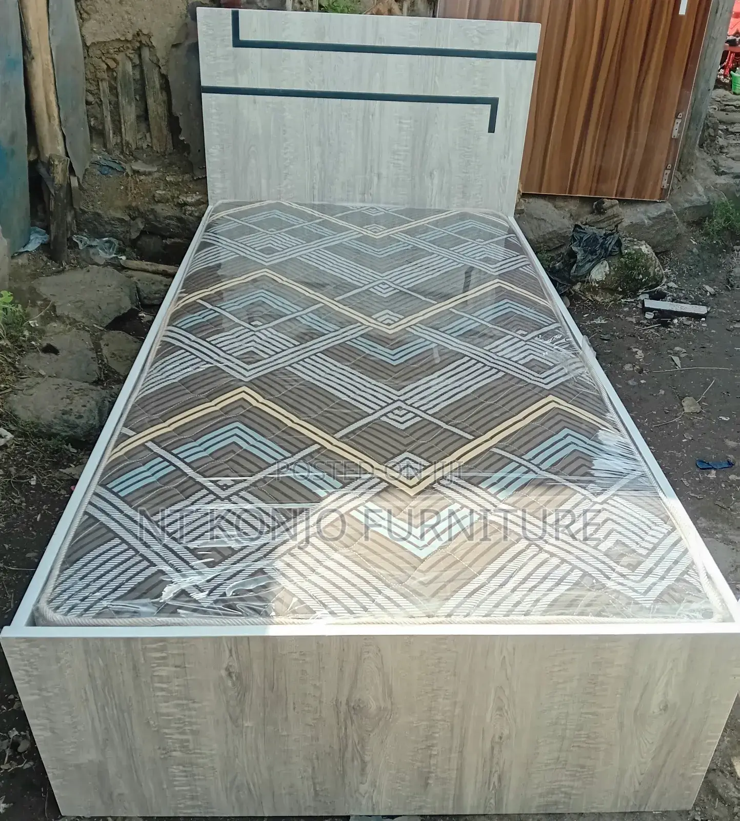 1 Meter Laminet Alga (አልጋ) ከፍራሽ ጋር