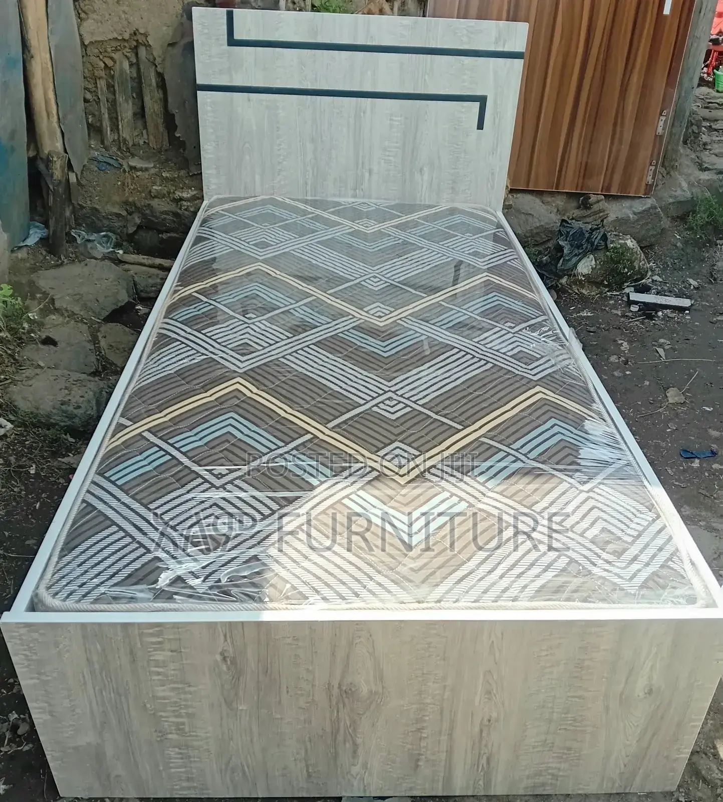 1 Meter Laminet Alga (አልጋ) ከፍራሽ ጋር