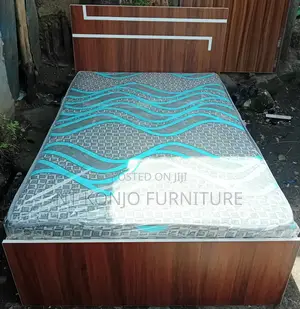 1.20 Meter Alga (አልጋ) ከፍራሽ ጋር