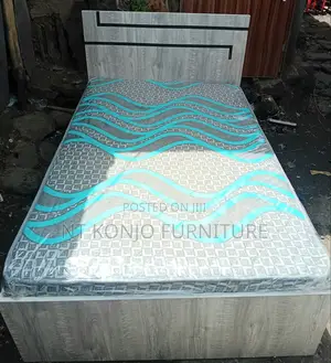 1.20 Meter Alga (አልጋ) ከፍራሽ ጋር