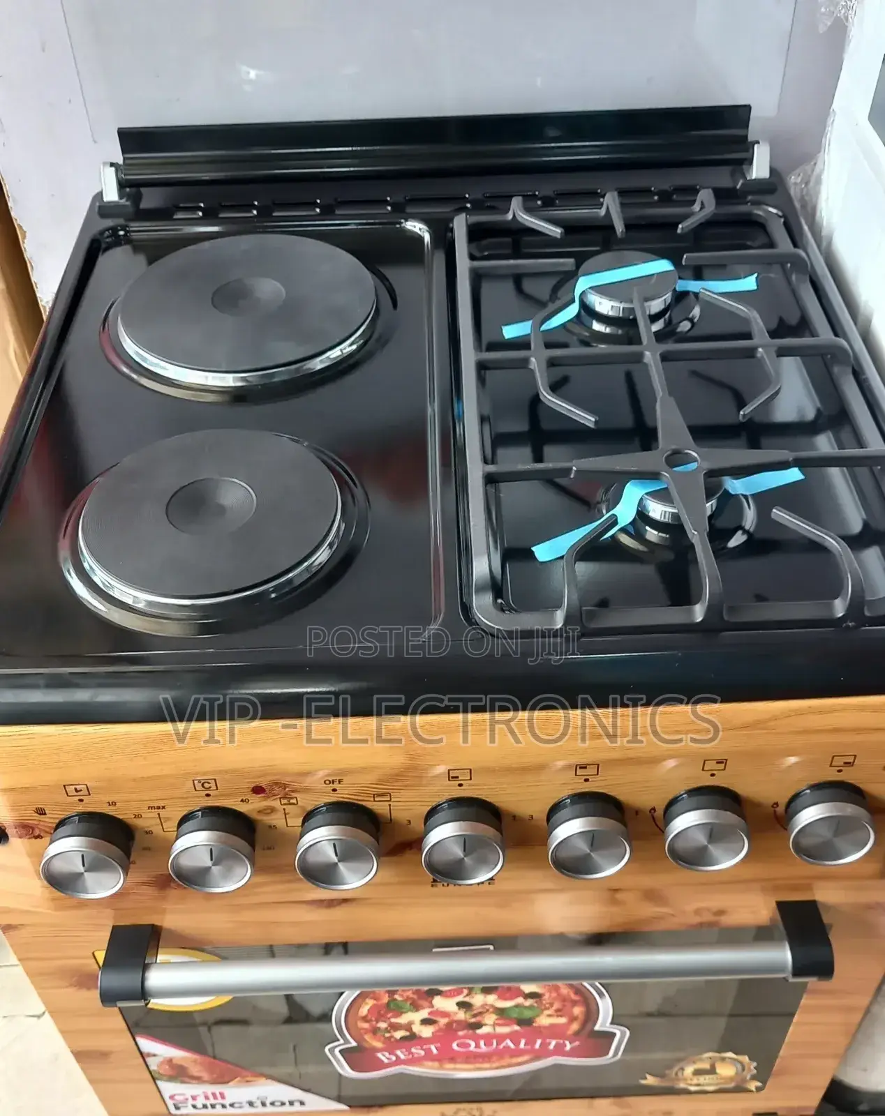 Delta Oven 60cm by 60cm 2electric 2gas Freestandig Oven