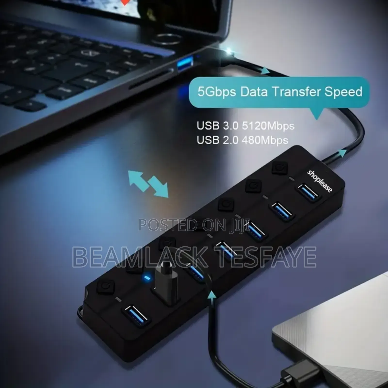 Port High Speed Usb Hub3.0will Add