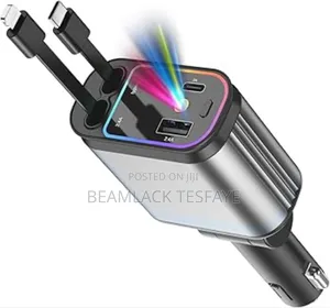 Fast Car Charger With Star Light