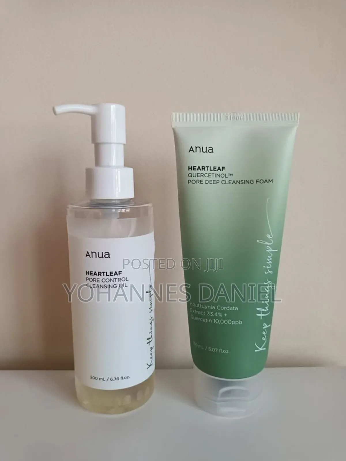 Anua Heartleaf Pore Control Cleansing Oil and Foam