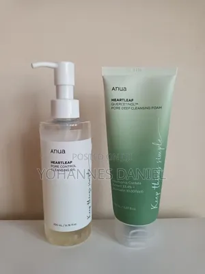 Anua Heartleaf Pore Control Cleansing Oil and Foam