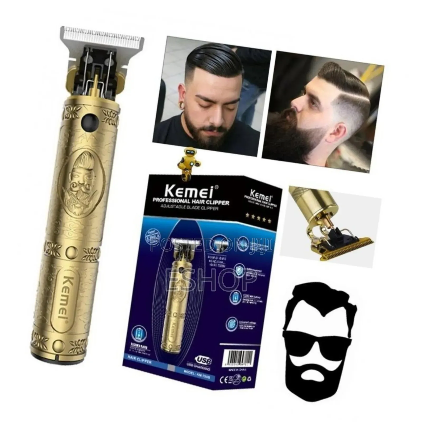 **Kemei Professional Clipper – Durable Efficient**