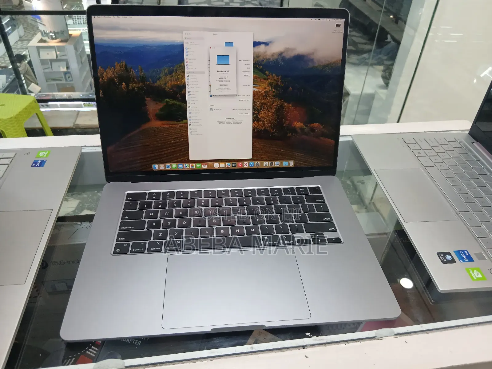 New Laptop Apple MacBook Air 2024 M3 15-Inch 8GB Apple M3 SSD 256GB