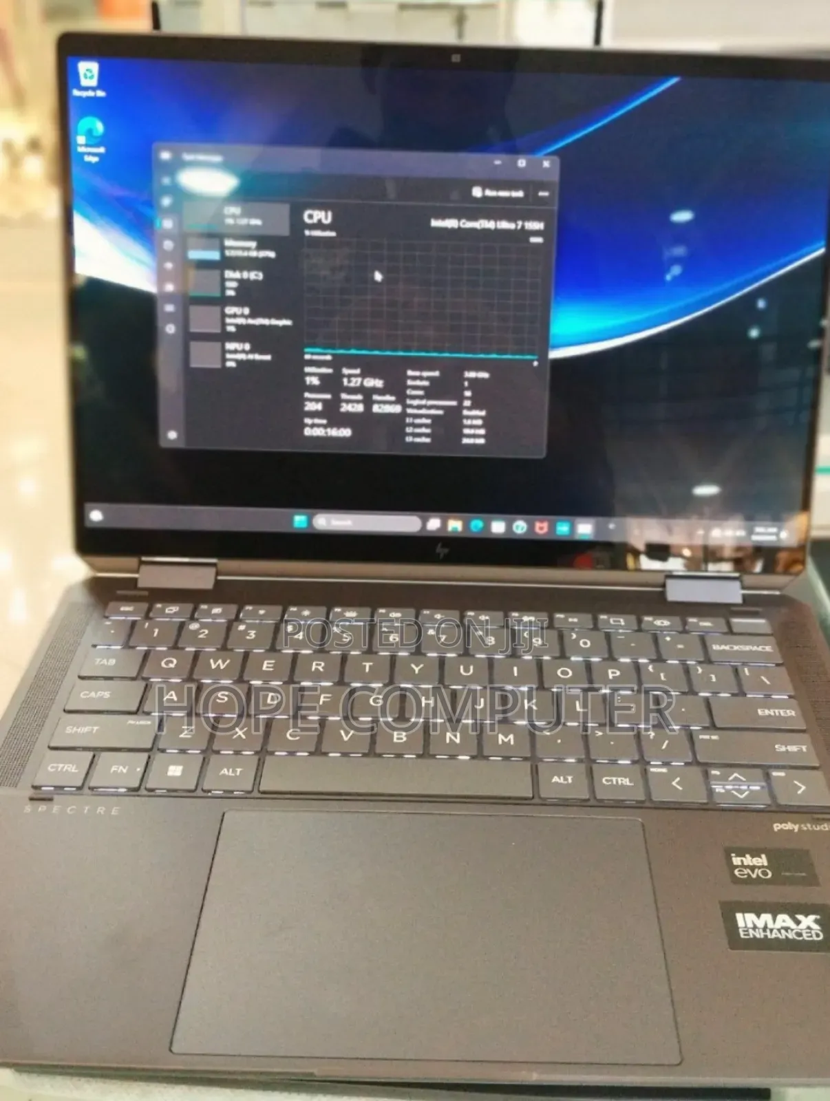 New Laptop HP Spectre X360 16GB Intel Core Ultra 7 SSD 1T