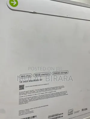 New Laptop Apple MacBook Air 2025 M4 13-Inch 16GB Apple M4 SSD 256GB